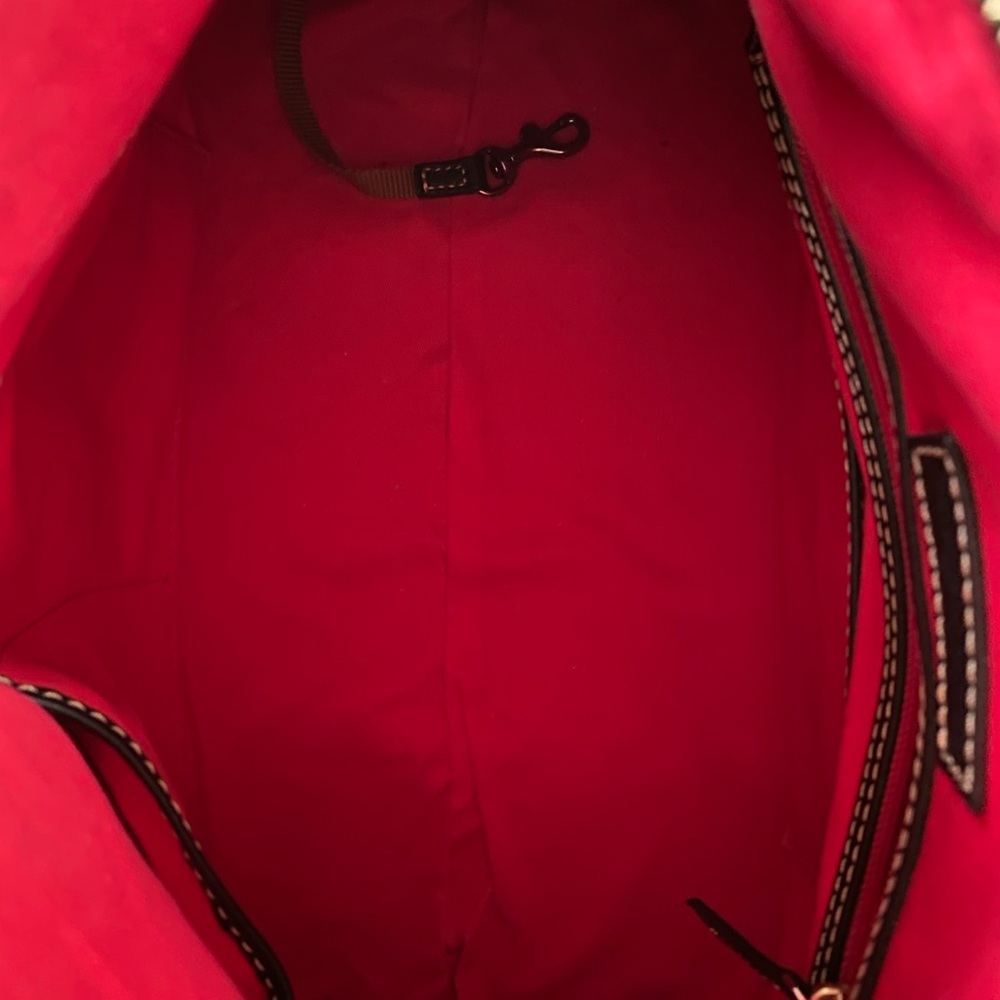 Dooney & Bourke EUC LARGE Black Pebbled Leather Satchel - Picture 6 of 10
